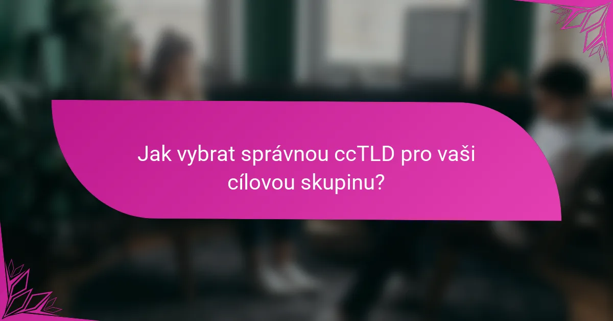 Jak vybrat správnou ccTLD pro vaši cílovou skupinu?